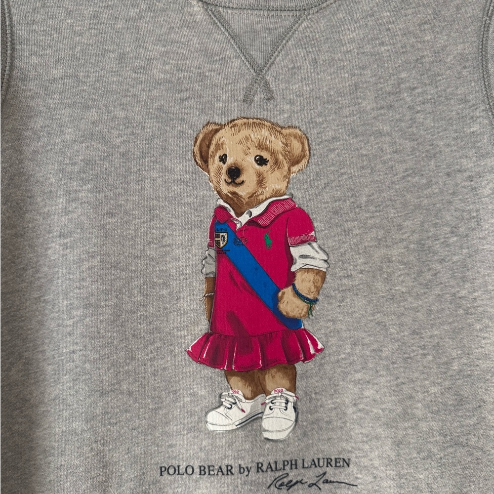 Polo Ralph Lauren Gray  Dress with Bear Design
